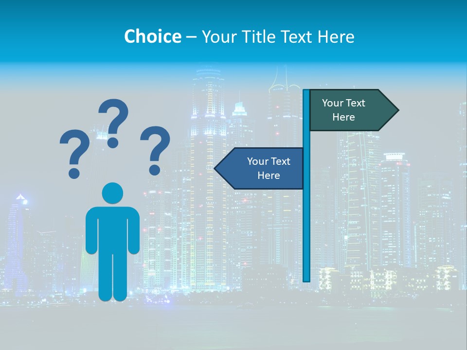 Metropolis Architecture Cityscape PowerPoint Template
