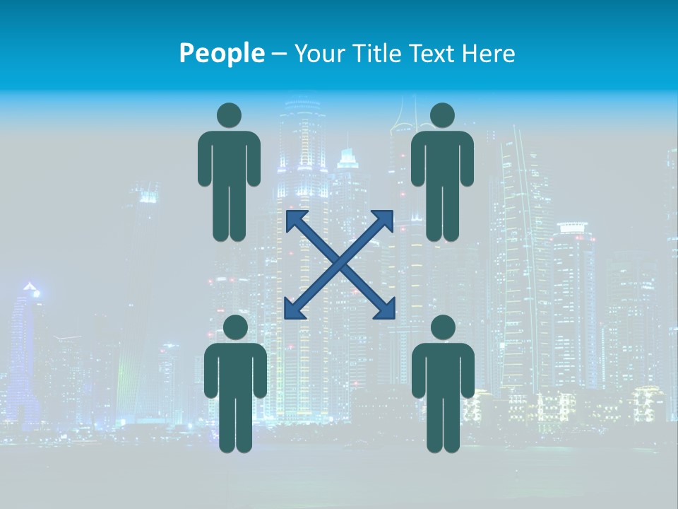 Metropolis Architecture Cityscape PowerPoint Template