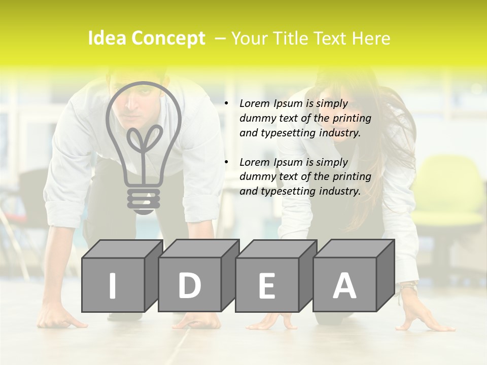 Male Professionals Formalwear PowerPoint Template