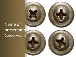 Old Detail Metal PowerPoint Template