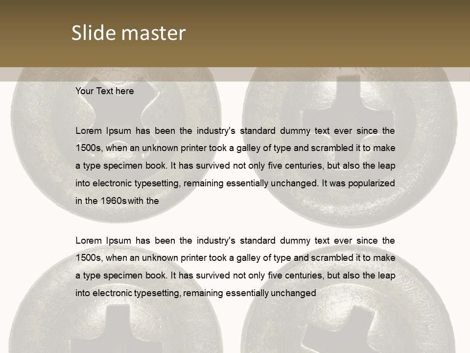 Old Detail Metal PowerPoint Template