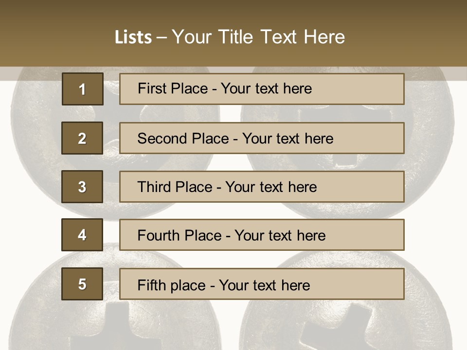 Old Detail Metal PowerPoint Template