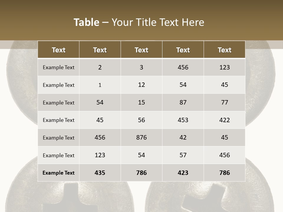 Old Detail Metal PowerPoint Template