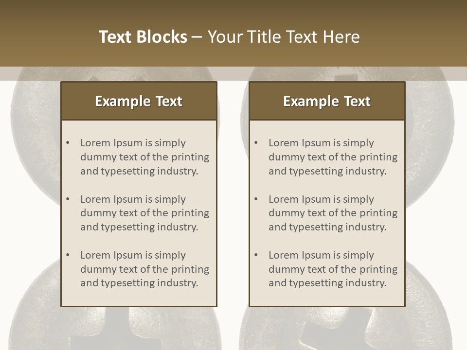 Old Detail Metal PowerPoint Template