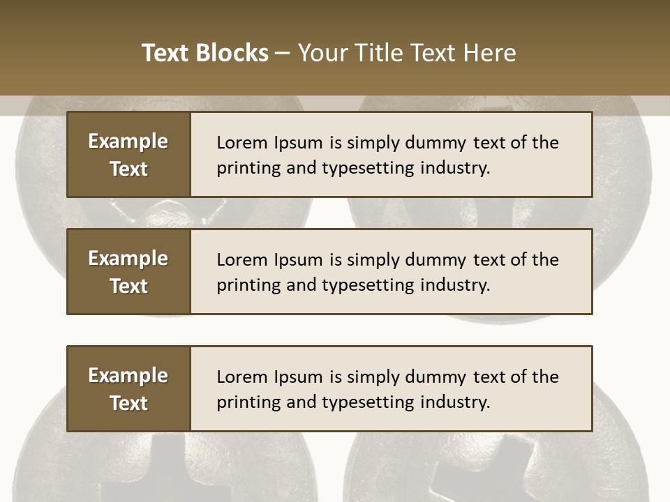 Old Detail Metal PowerPoint Template