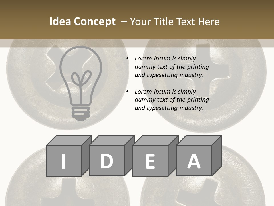 Old Detail Metal PowerPoint Template
