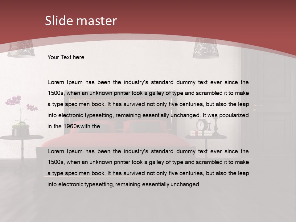 Parquet Home Black PowerPoint Template