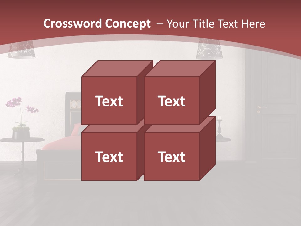Parquet Home Black PowerPoint Template