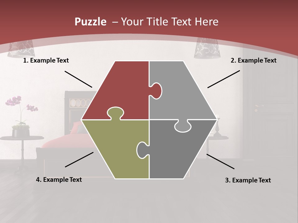 Parquet Home Black PowerPoint Template