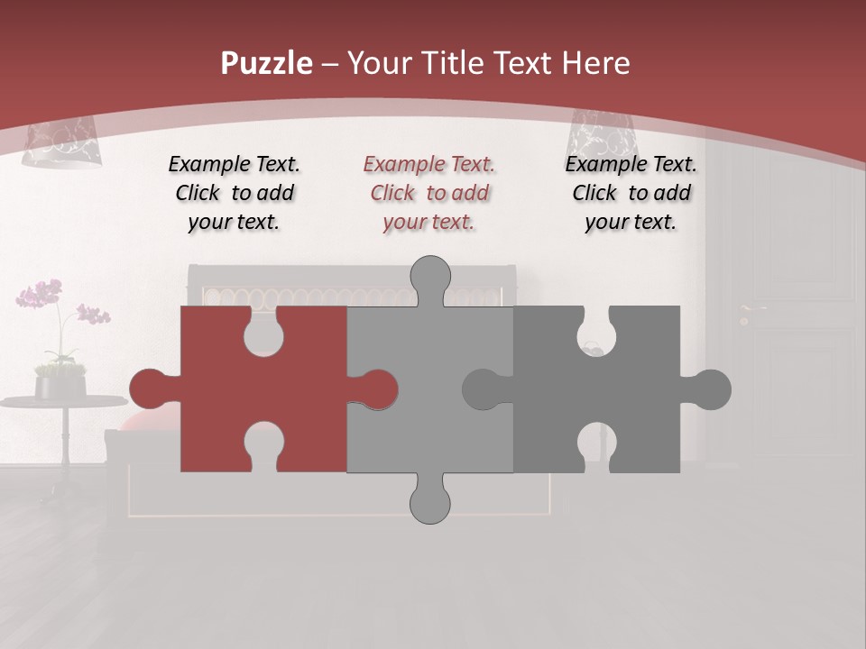 Parquet Home Black PowerPoint Template