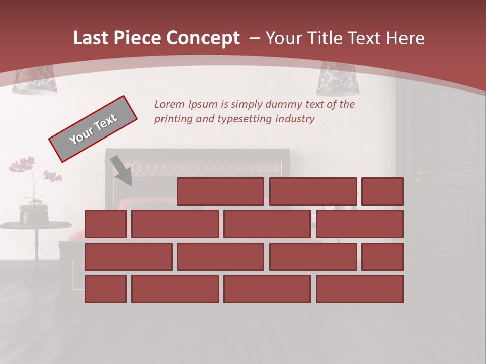 Parquet Home Black PowerPoint Template