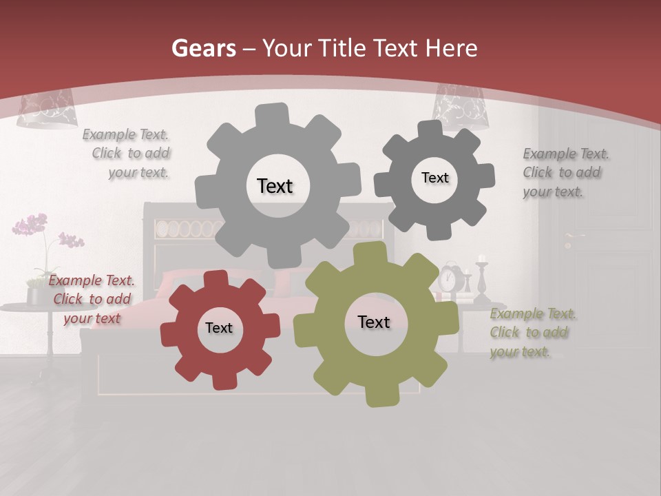 Parquet Home Black PowerPoint Template