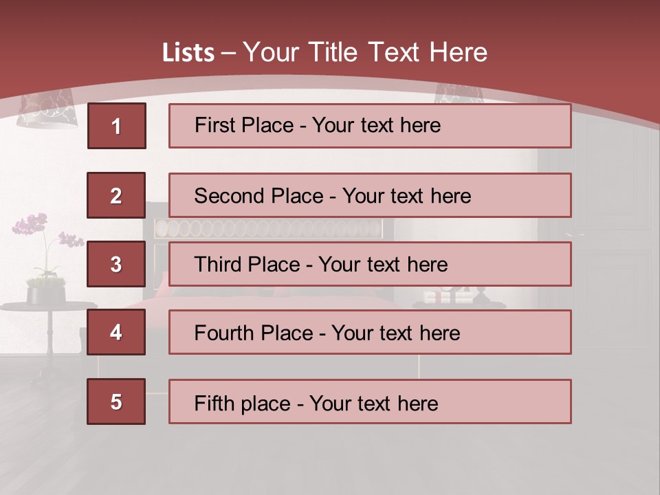 Parquet Home Black PowerPoint Template