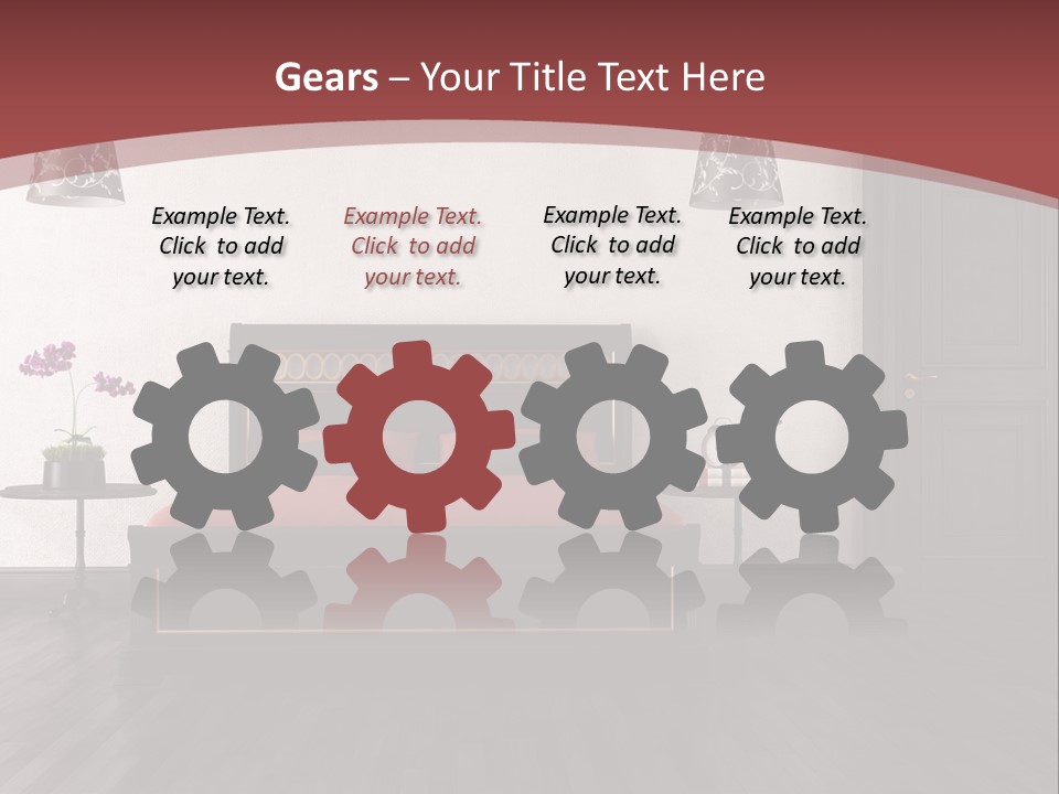 Parquet Home Black PowerPoint Template