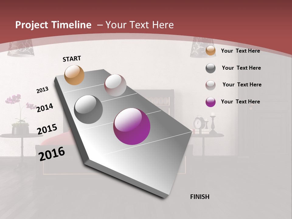 Parquet Home Black PowerPoint Template