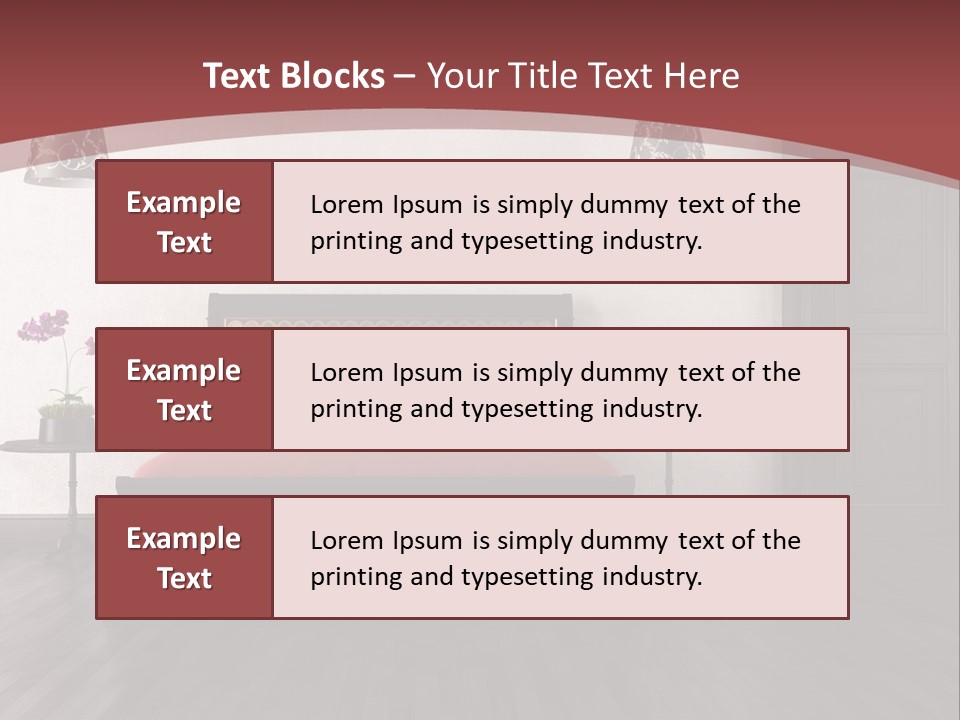 Parquet Home Black PowerPoint Template
