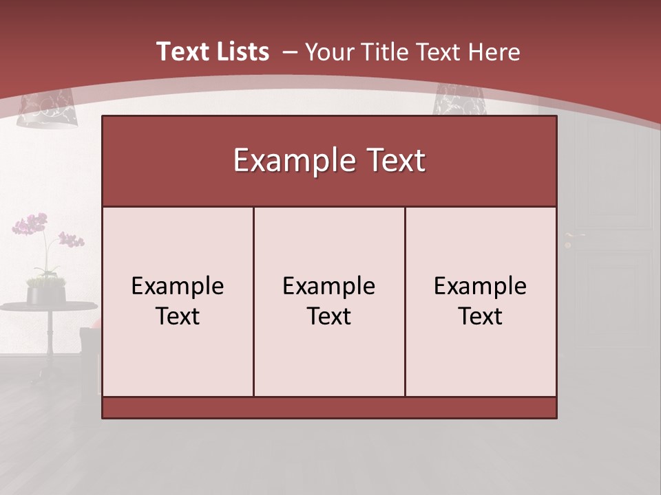 Parquet Home Black PowerPoint Template