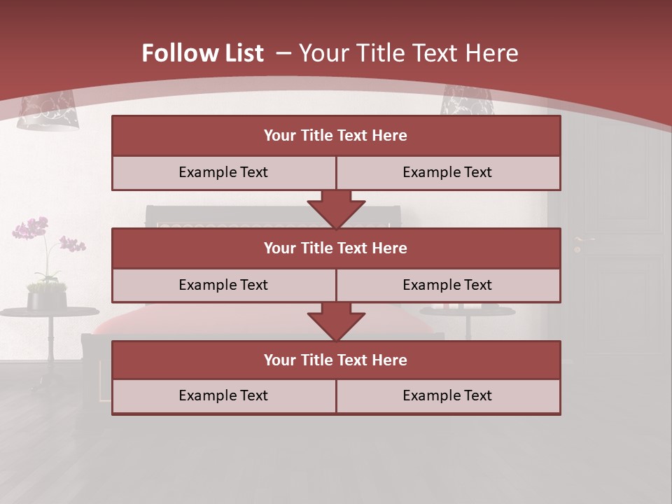 Parquet Home Black PowerPoint Template