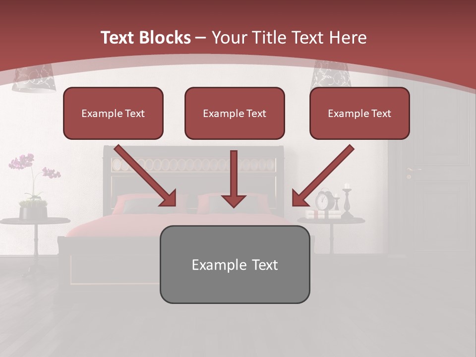 Parquet Home Black PowerPoint Template
