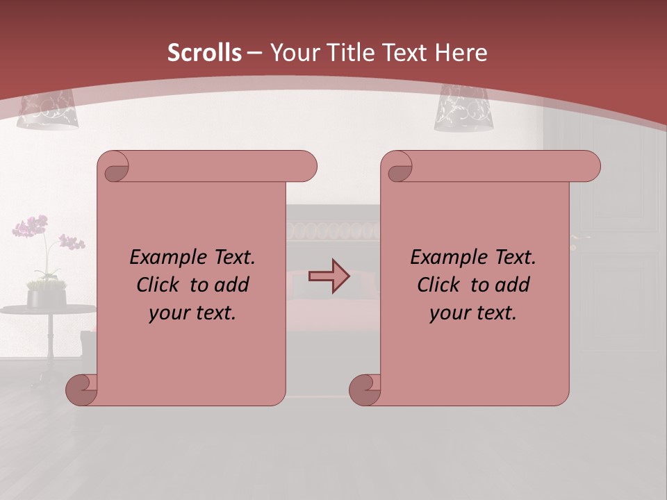 Parquet Home Black PowerPoint Template