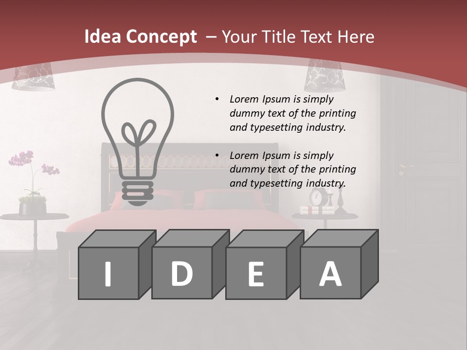 Parquet Home Black PowerPoint Template