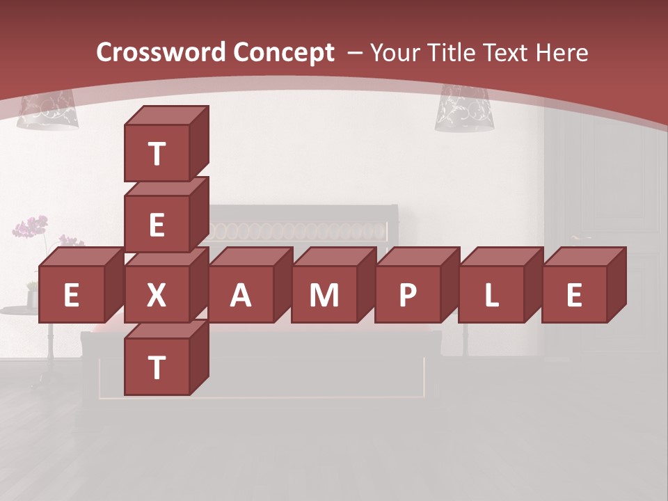 Parquet Home Black PowerPoint Template