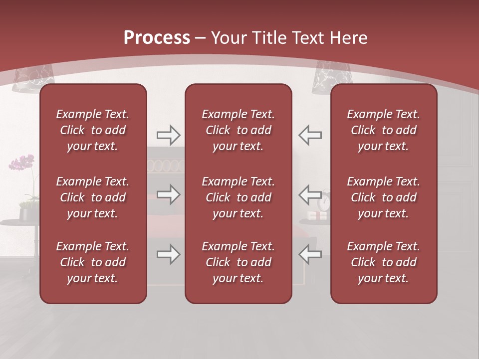 Parquet Home Black PowerPoint Template