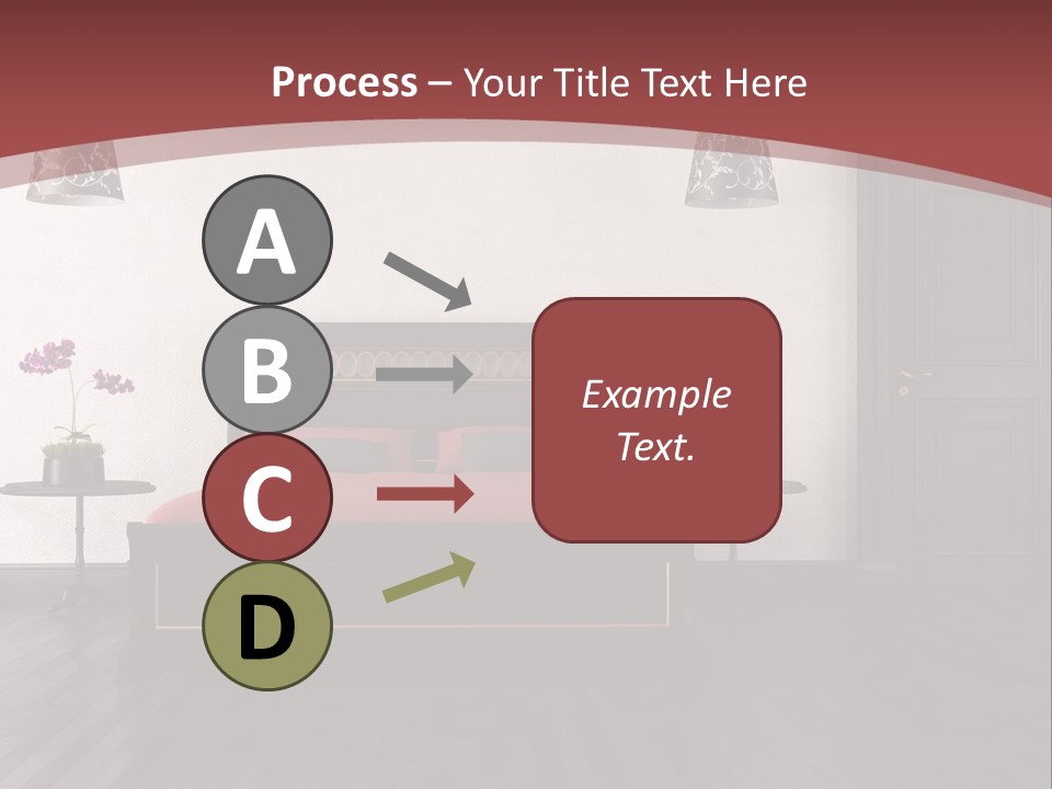 Parquet Home Black PowerPoint Template