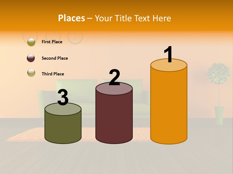 Room Livingroom Plant PowerPoint Template