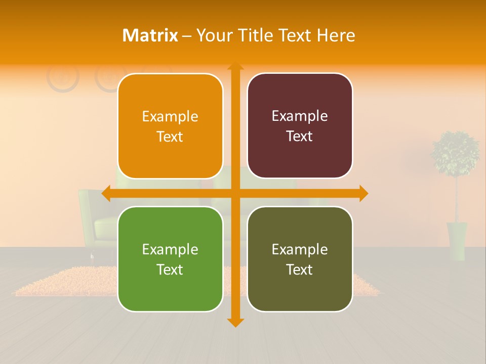 Room Livingroom Plant PowerPoint Template