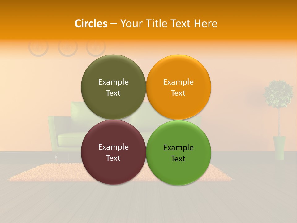 Room Livingroom Plant PowerPoint Template