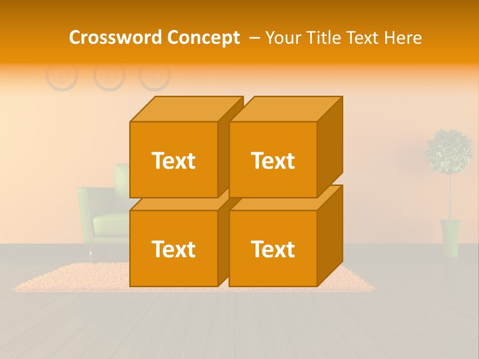 Room Livingroom Plant PowerPoint Template