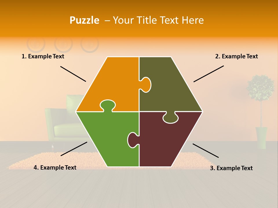 Room Livingroom Plant PowerPoint Template