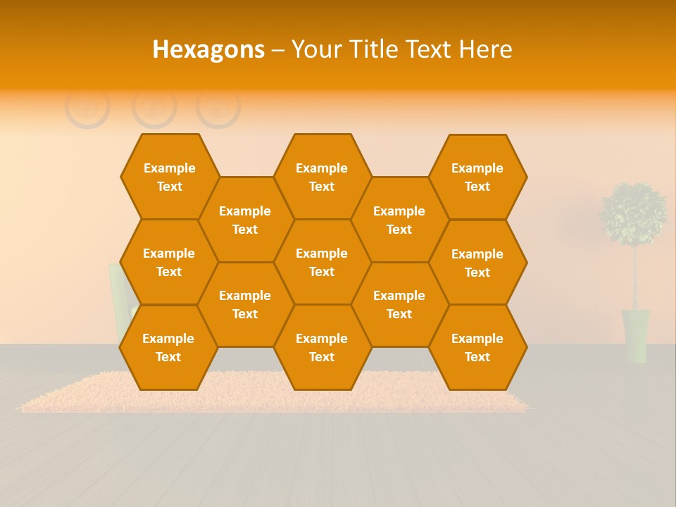 Room Livingroom Plant PowerPoint Template