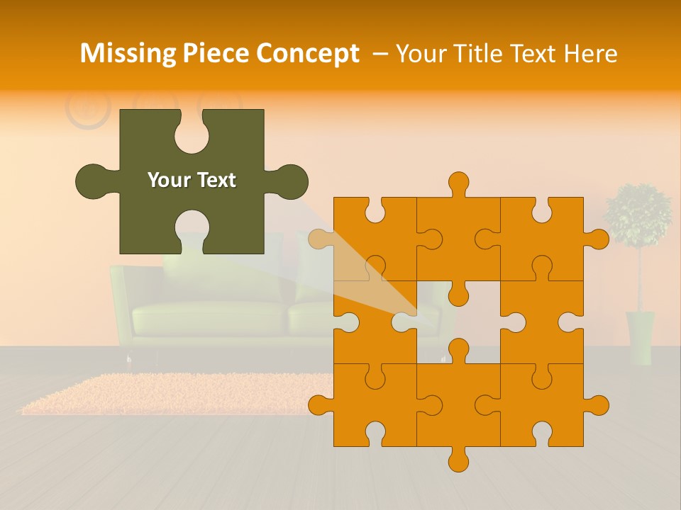 Room Livingroom Plant PowerPoint Template