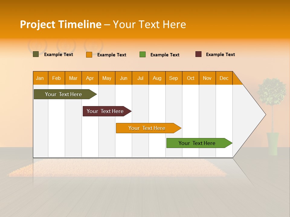Room Livingroom Plant PowerPoint Template