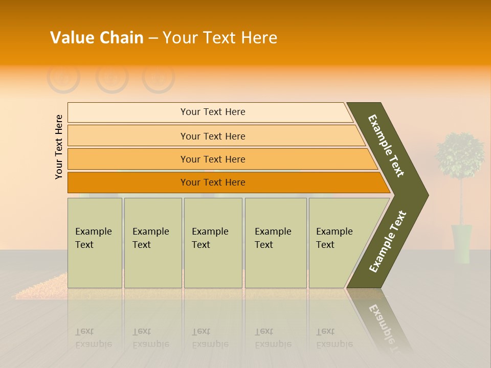 Room Livingroom Plant PowerPoint Template