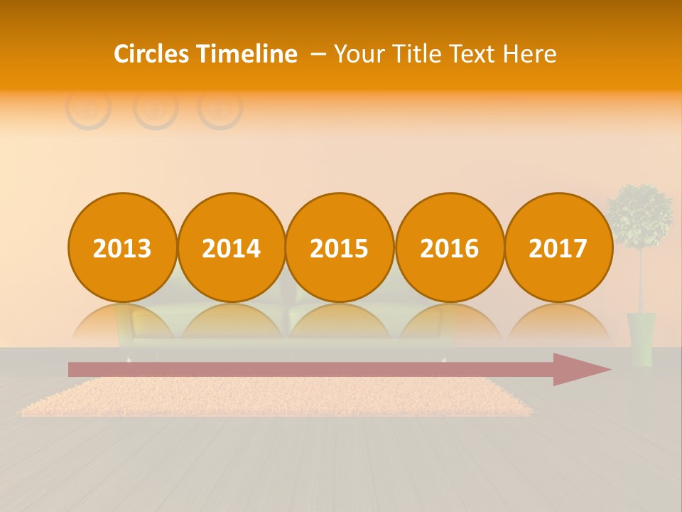 Room Livingroom Plant PowerPoint Template