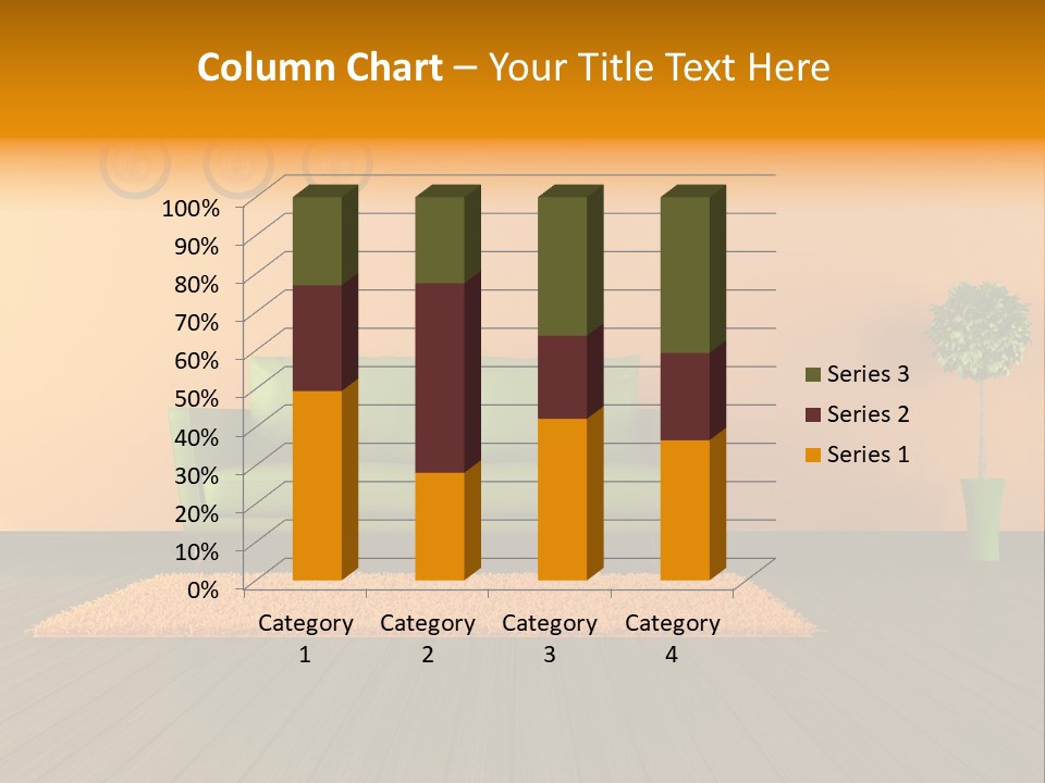 Room Livingroom Plant PowerPoint Template