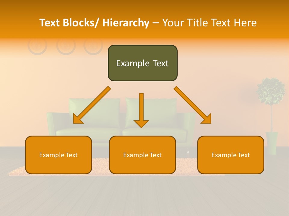 Room Livingroom Plant PowerPoint Template