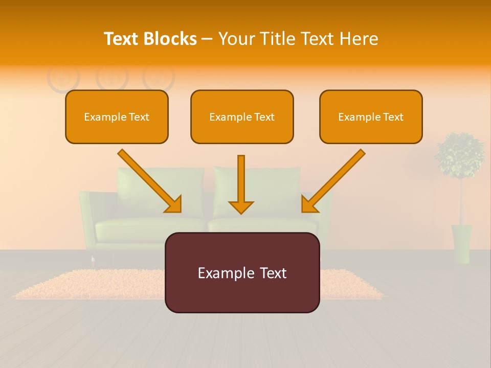 Room Livingroom Plant PowerPoint Template