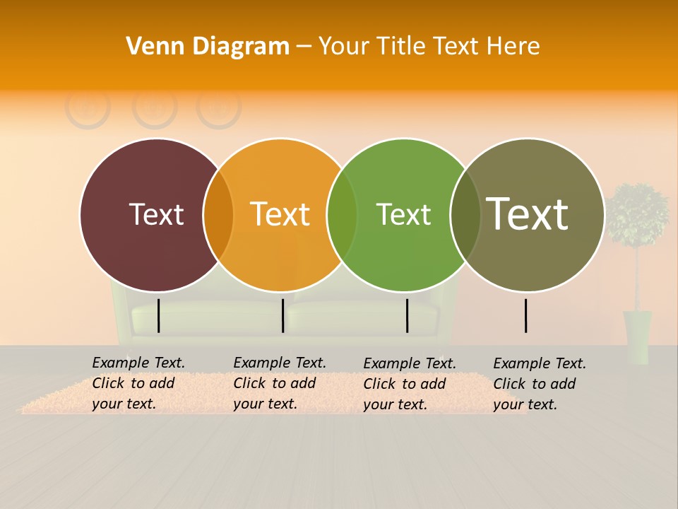 Room Livingroom Plant PowerPoint Template