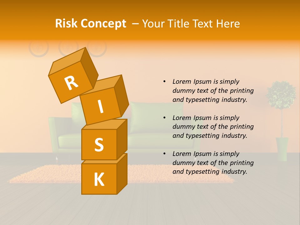 Room Livingroom Plant PowerPoint Template