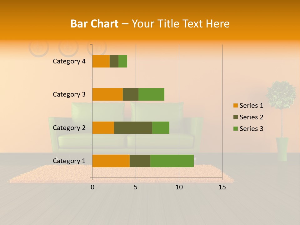 Room Livingroom Plant PowerPoint Template
