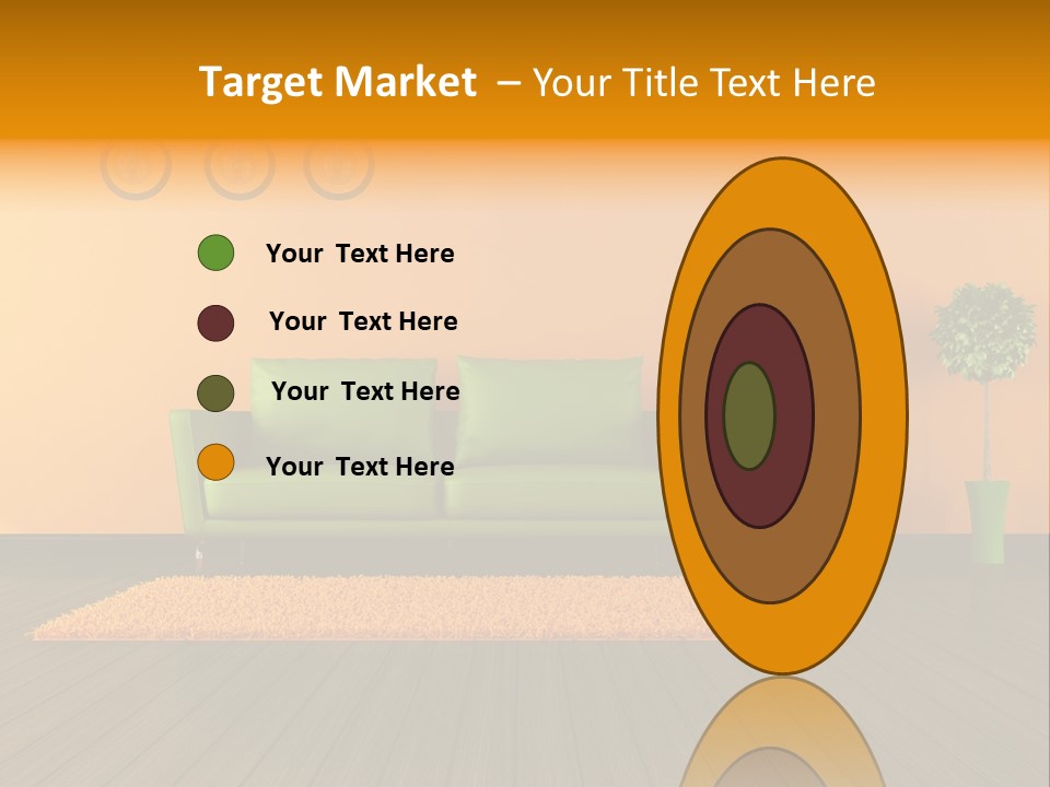 Room Livingroom Plant PowerPoint Template
