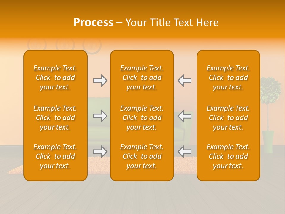 Room Livingroom Plant PowerPoint Template