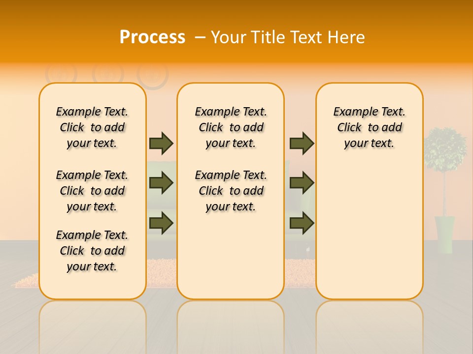 Room Livingroom Plant PowerPoint Template