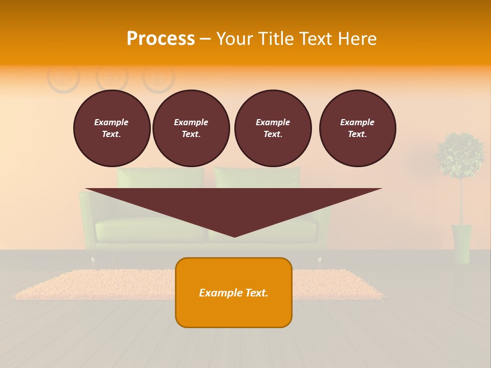Room Livingroom Plant PowerPoint Template