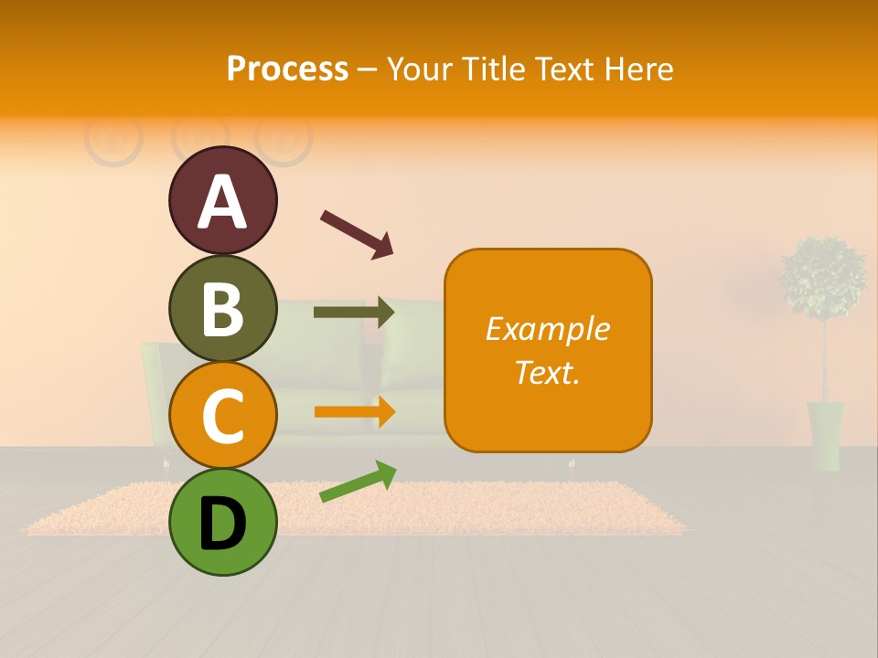 Room Livingroom Plant PowerPoint Template