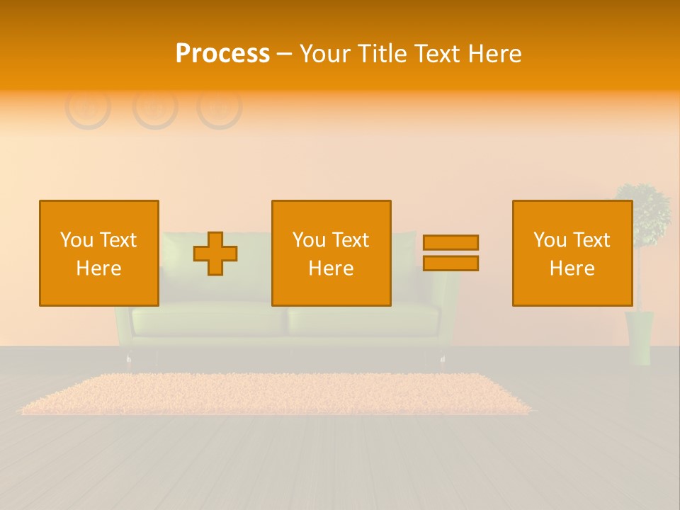 Room Livingroom Plant PowerPoint Template